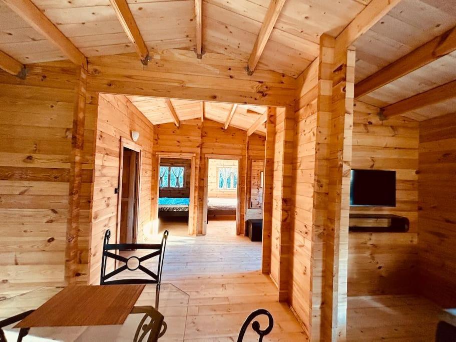 Chalet Bois Jacuzzi Bessan Exterior foto